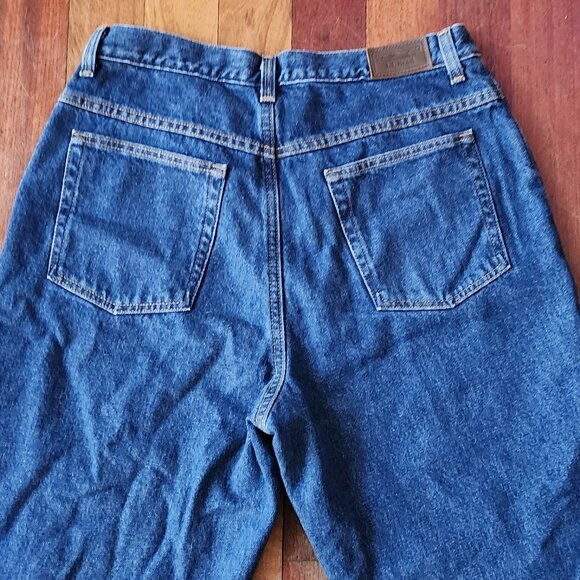 L.L. Bean Double L Relaxed Fit Dark Wash Denim Size 32 - Picture 14 of 16